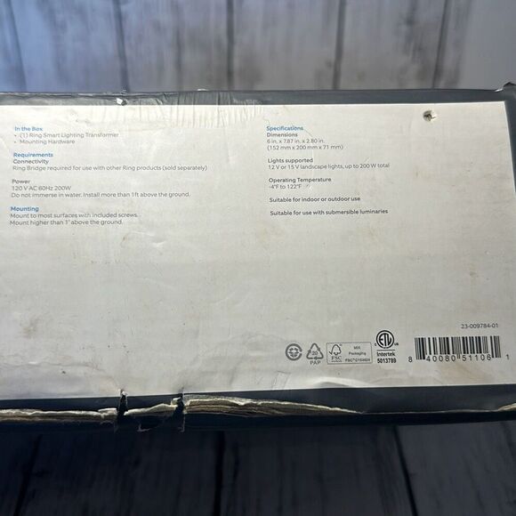 Ring Smart Lighting Low Voltage Lighting Transformer 12-15V, 200W black Bridge r - Picture 4 of 9